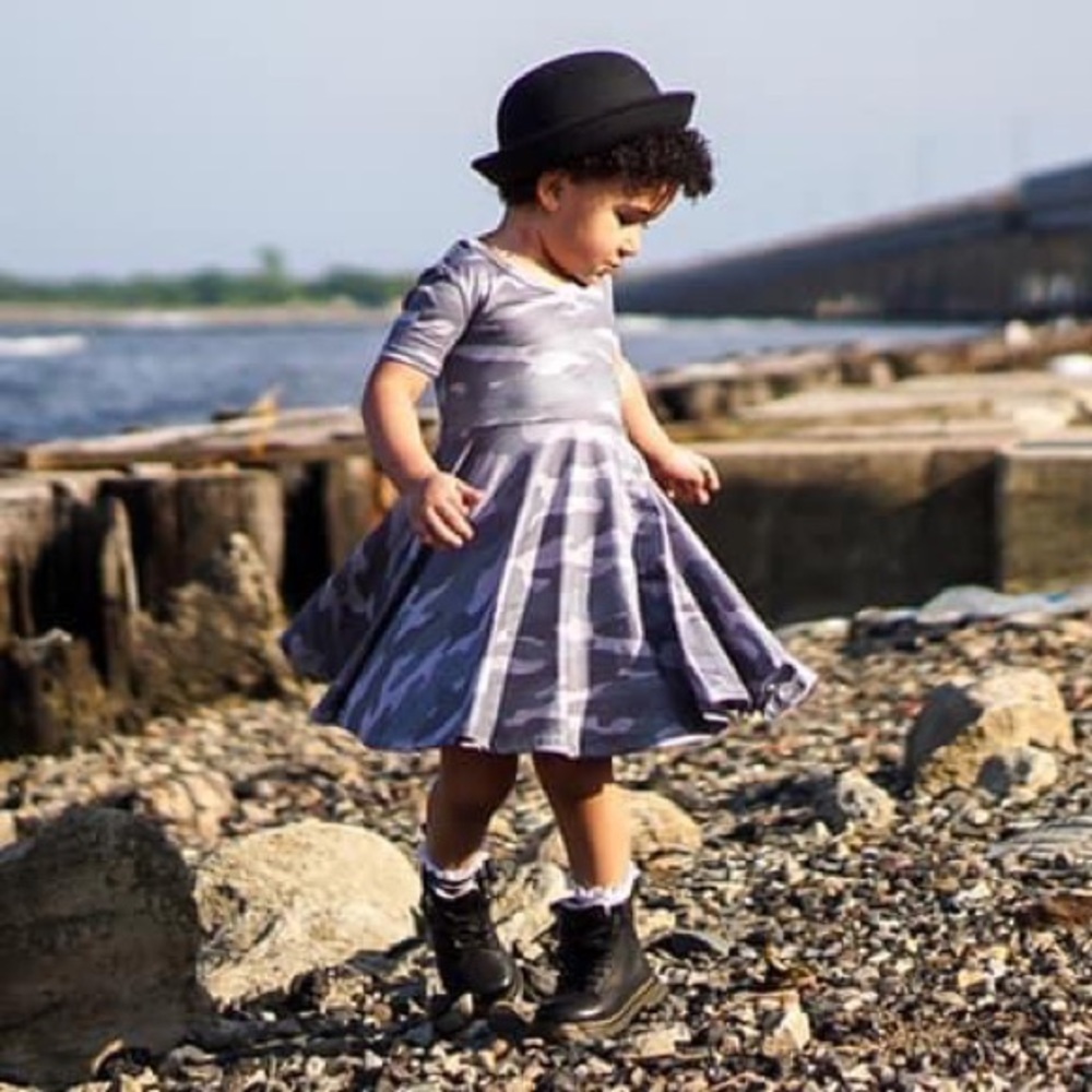 Camouflage Twirl Dress